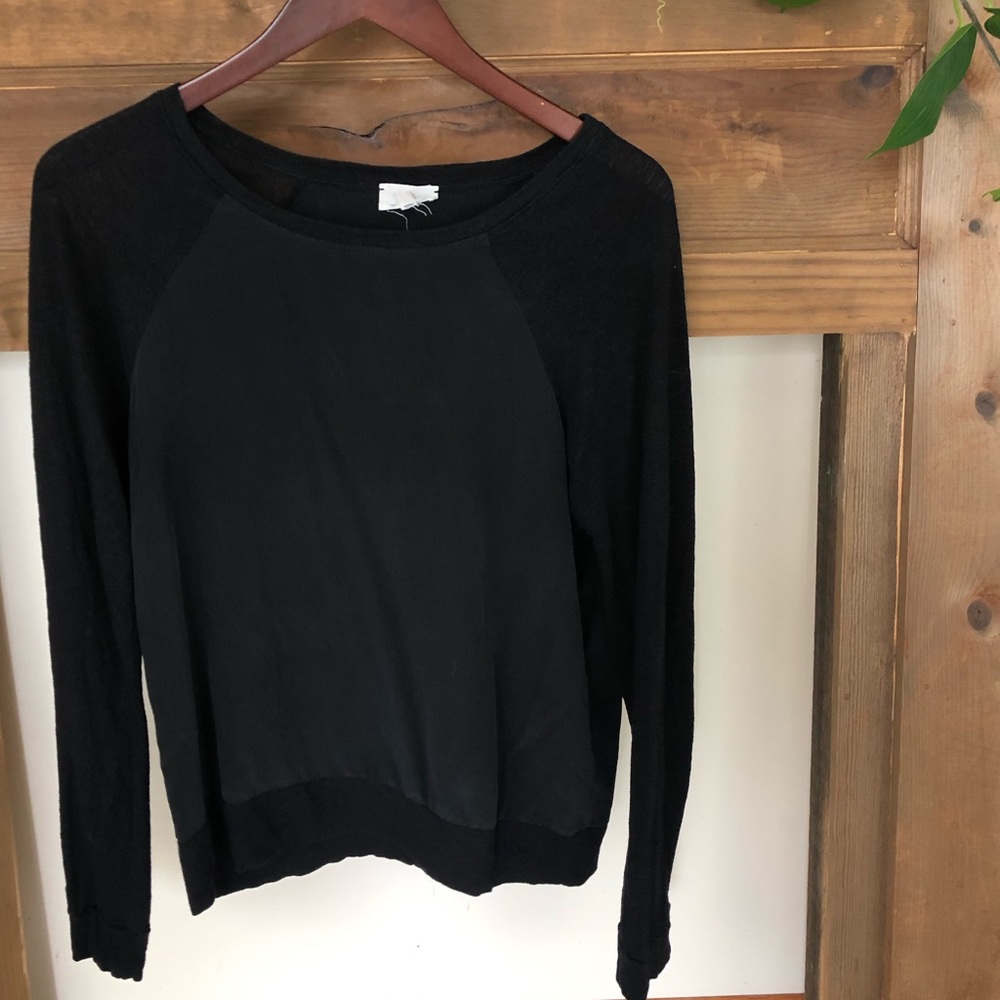 ❤️AG Adriano Goldshmeid Linen Jersey Raglan Tee